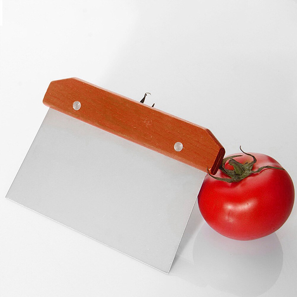 Chopper-plancha de Metal de acero inoxidable, utensilios para hornear pan y Pizza, 1 Uds.