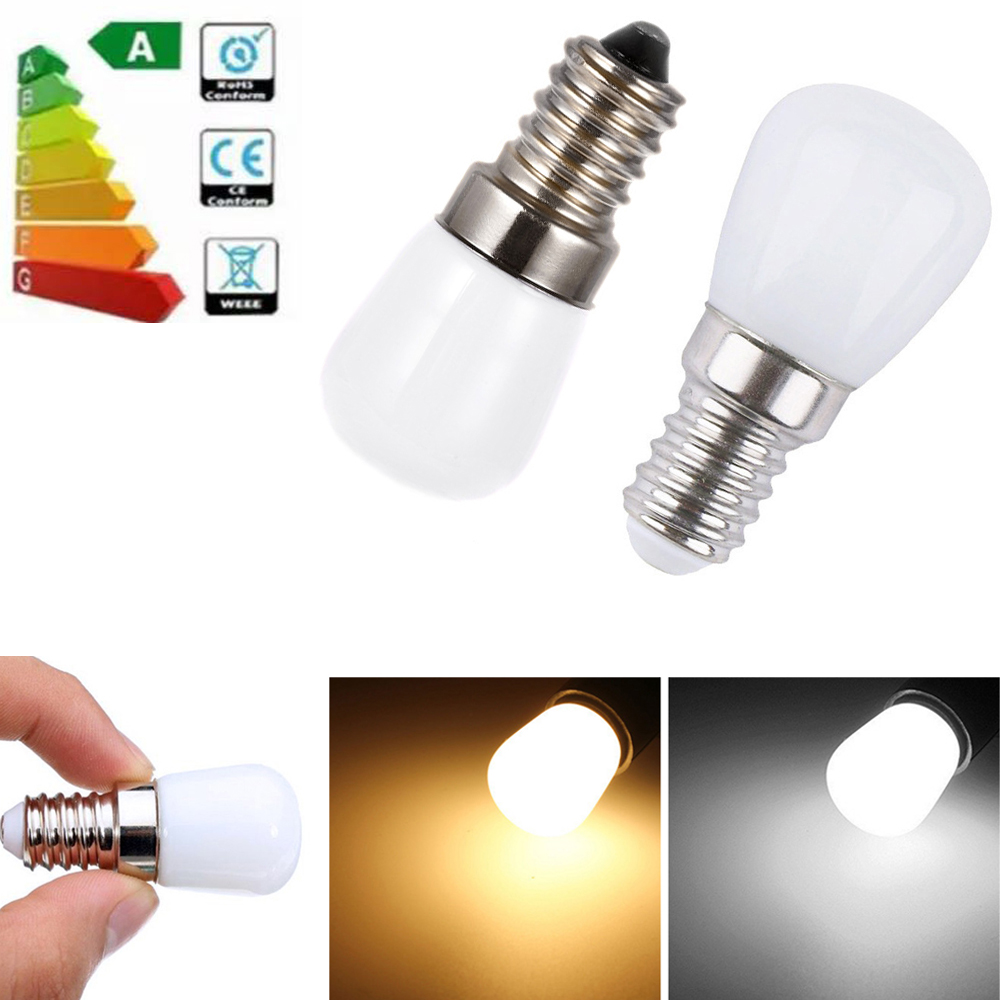 Mini bombillas LED 2W E14 E12 T22 220V 110V 12V 24V 2835 SMD lámpara de refrigerador bombilla de tornillo para refrigerador congelador frío/cálido