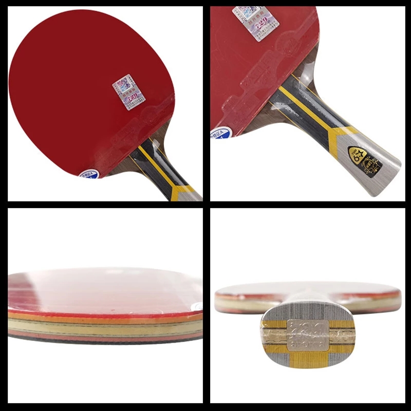 Raqueta de tenis de mesa Friendship 729 King 9 Star 8 Star, paleta de Ping Pong de carbono, bate de Ping Pong adhesivo alto con bolsa