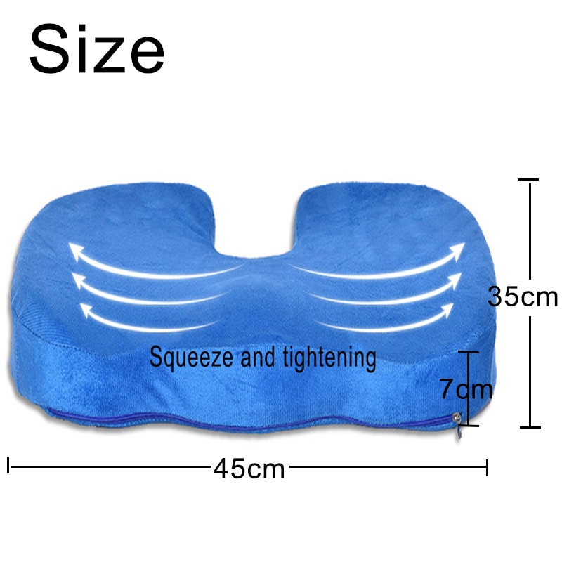 Orthopedische Natuurlijke Latex Zitkussen voor Ischias Relief Ergonomisch Zitkussen voor Bureaustoel Bank Anti decubitus Pijnbestrijding Pad
