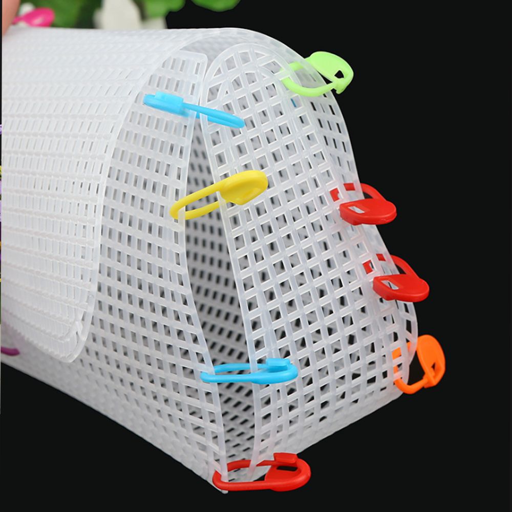 Sac à crochet en tissu à mailles en plastique, sac à crochet à fil, sacs à crochet à loquet, artisanat crochet à grille, sac artisanal, tapis, fournitures d&#39;artisanat de couture
