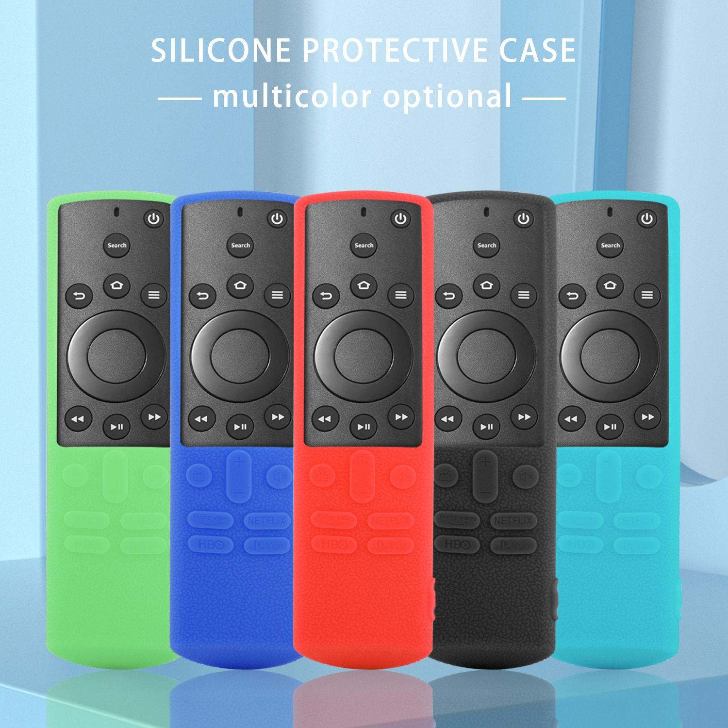 Silicone Case for Insignia/Toshiba 4K Element Smart Fire TV Voice Remote Control Protective Cover Edition CTRC1US19 Controller