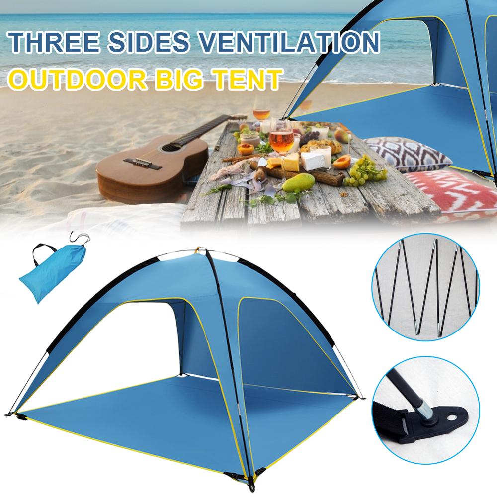 Open tent Throw pop up tents Outdoor camping Hiking automatic season Tent Speed Rainproof Family Beach large space