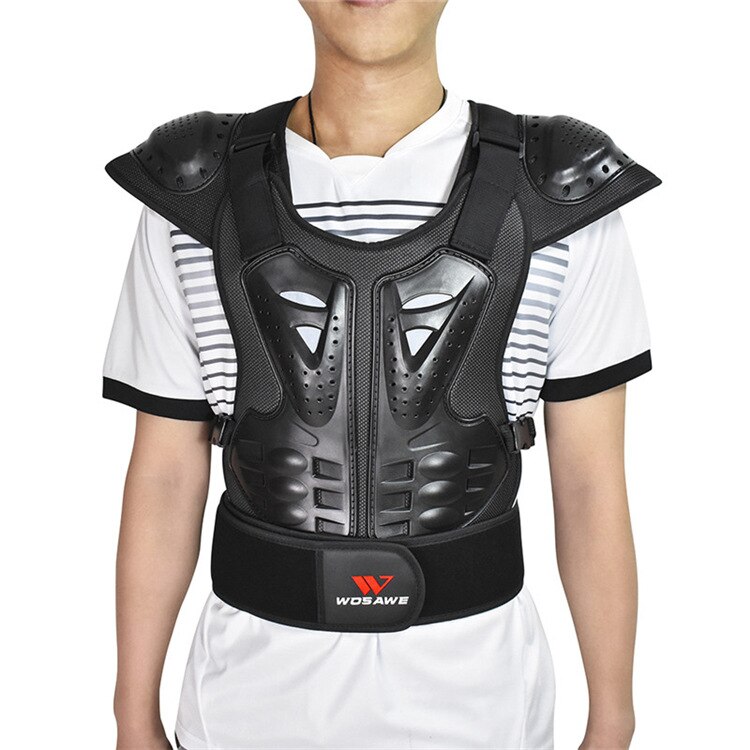 Skydd motorcykel vuxen kroppsskydd 4-16 barn kid guard sportjacka redskap cykel snowboard hockey rygg bröstskydd: Vuxen / M