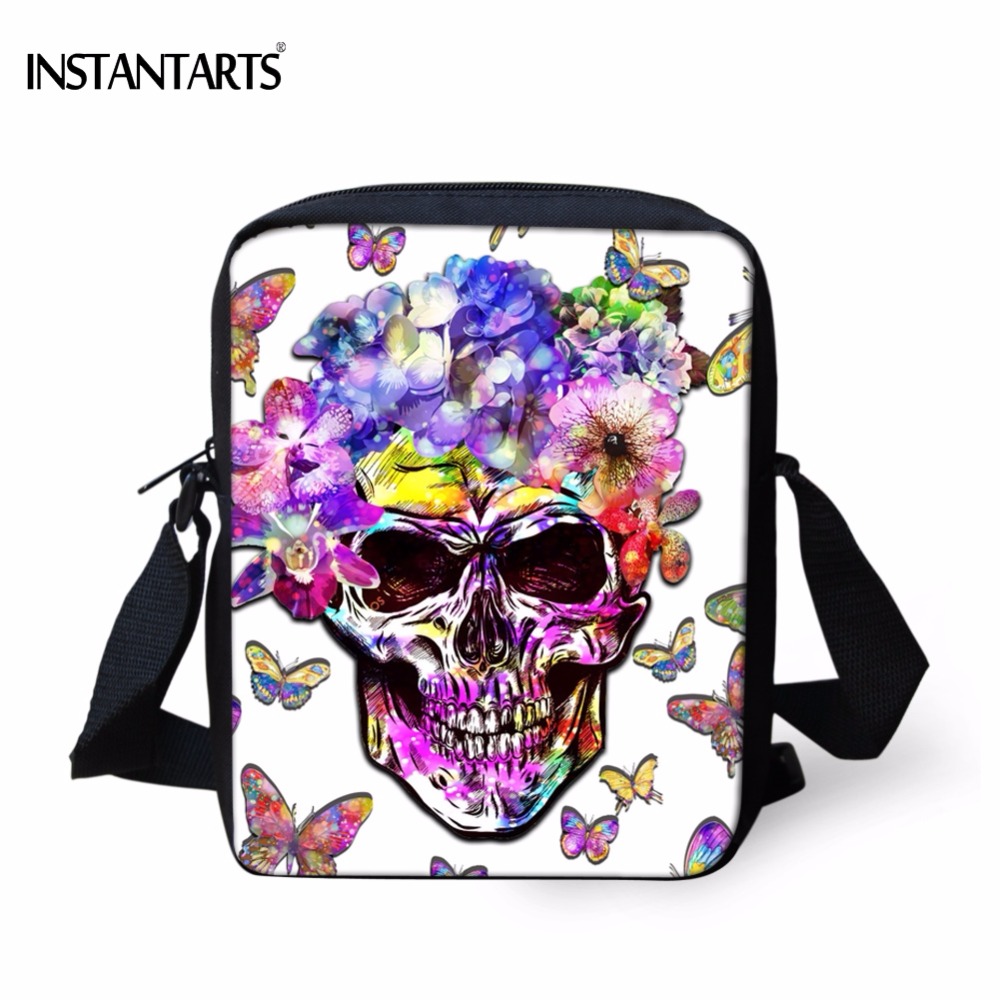 Instantarts punk graffiti kleurrijke schedel hoofd bedrukte jongen schooltassen casual kleuterschool studenten boekentassen kinderen schooltassen