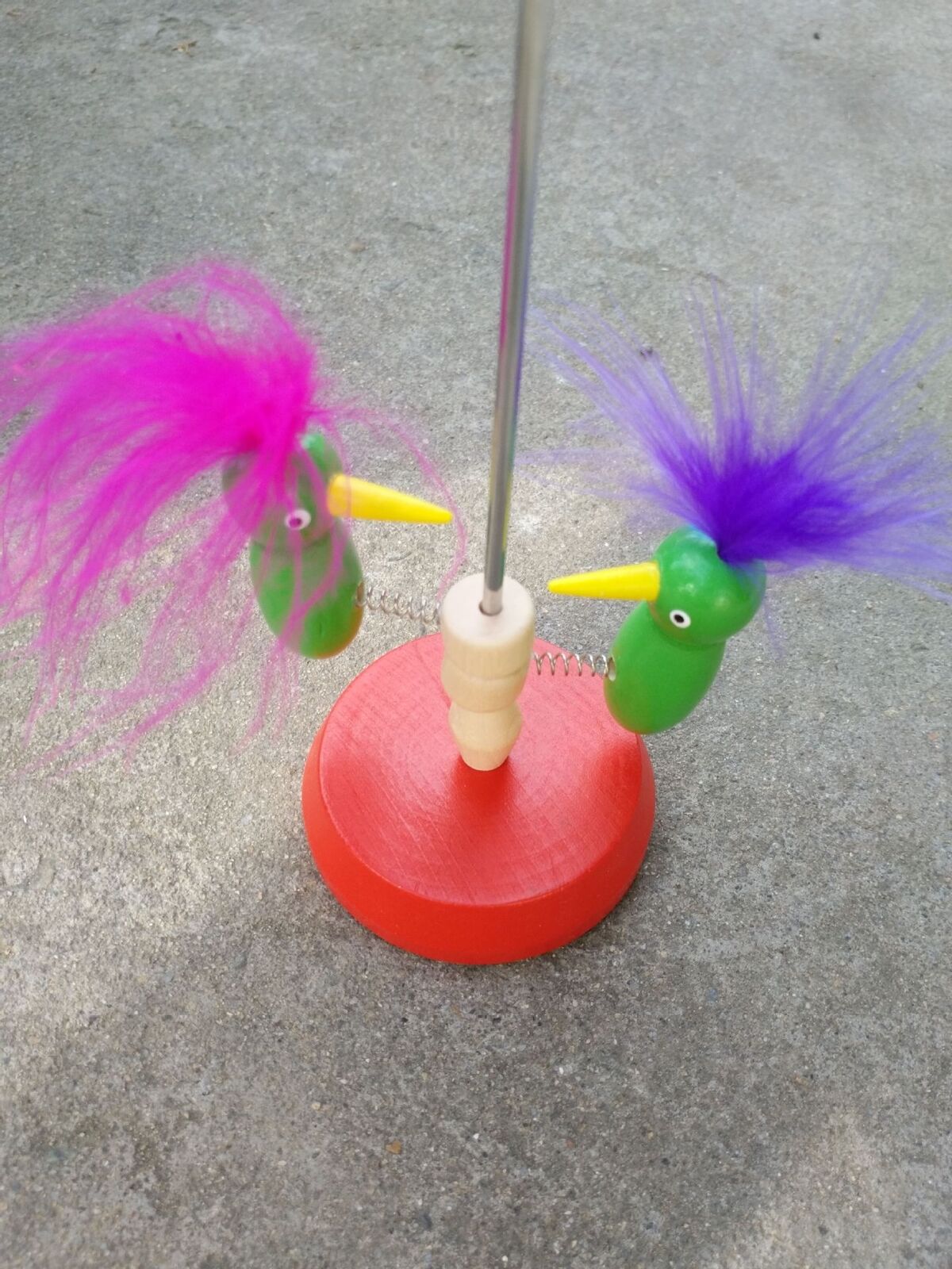 Houten visitekaartjeshouder in de vorm van een specht, handgemaakt voor thuis en op kantoor: En