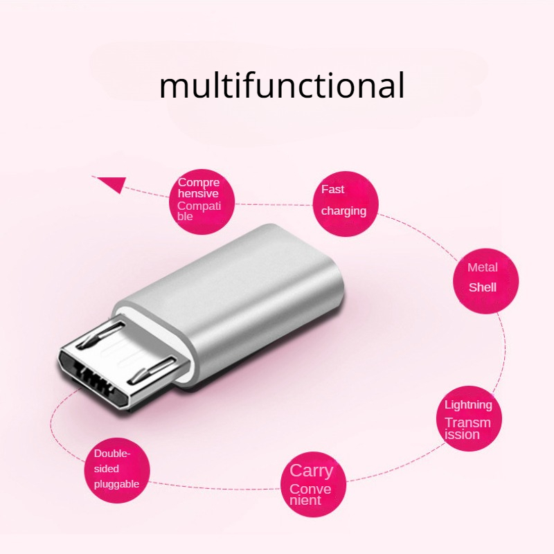 USB Type C Female To Micro USB Male Adapter Connector Type-C Micro USB Charger Adapter V8 Charging Data Transmission Converters