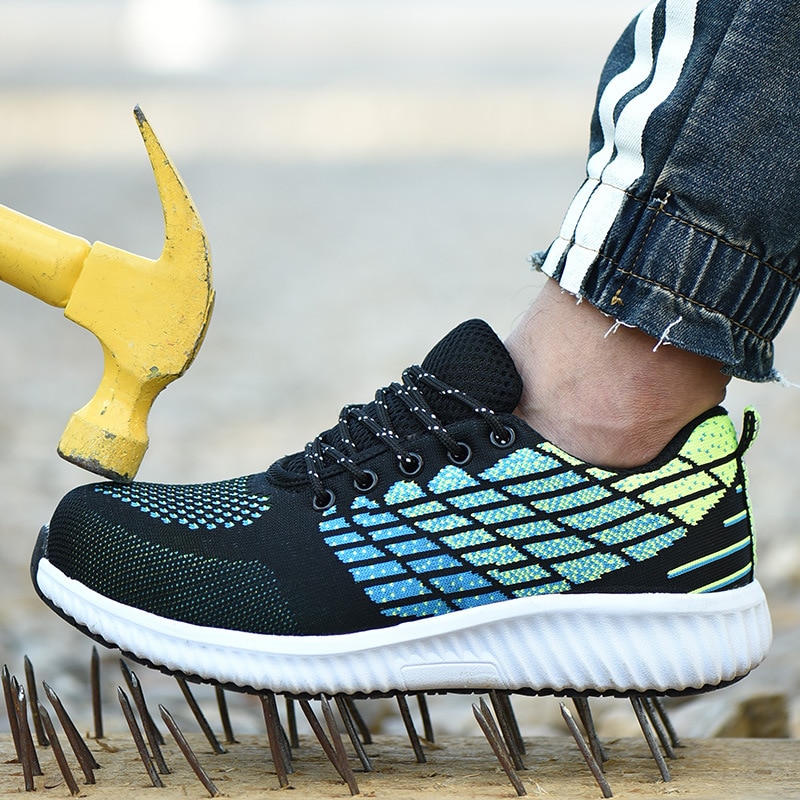 S3 Stalen Neus Werkschoenen Mannen Veiligheid Schoenen Casual Ademend Outdoor Sneakers Punctie Proof Comfortabele Werkschoenen