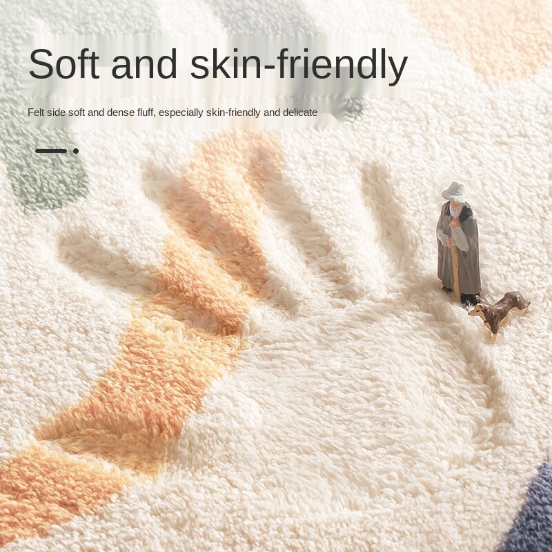 Bedside Rugs Lambswool Bedroom Carpet for Home Decoration Floor Mat Plush Foot Mats Long Doormat
