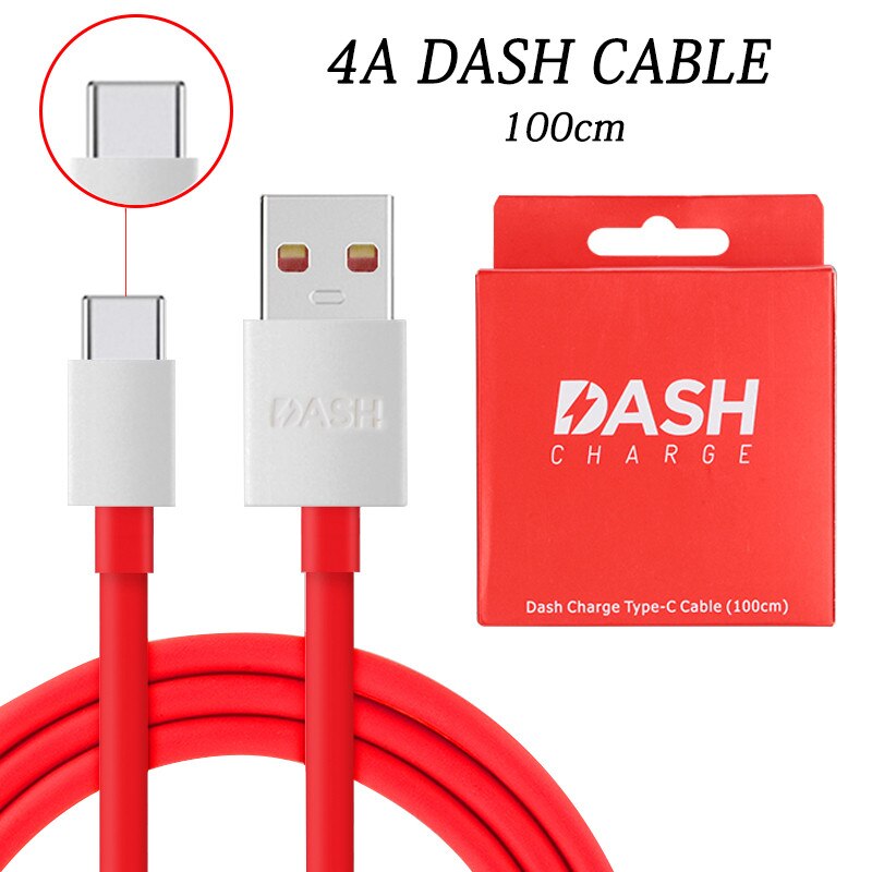 Original Oneplus EU US UK Dash Charger 5V/4A Adapter 100cm Round Fast Charging USB Type C Cable For One plus 1+ 6T 5T 3T 6 5 3