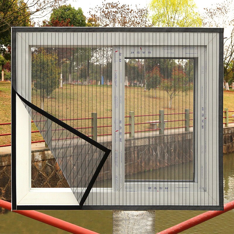 Mesh Window Screen Adjustable Anti-Mosquito Net Summer Invisible Window Curtain Insect Fly Bug Net Screen Moustiquaire Fenetre