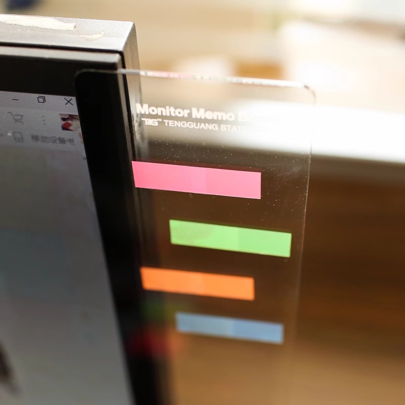 Tableau de mémo de Message de moniteur en plastique pour onglets de Notes autocollantes téléphones écran d'ordinateur moniteurs d'ordinateur panneau latéral planificateur fournitures de bureau