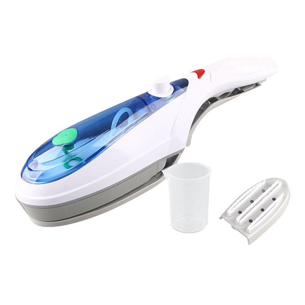 Portable Travel Handheld Iron Clothes Steamer Garment Steam Brush Hand Held Mini Steam Hanging Ironing Machine: Yellow / US