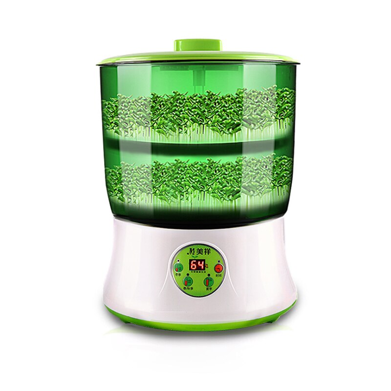 DIY Bean Sprout Maker Thermostat Green Vegetable Seedling Growth Bucket Automatic Bud Electric Sprouts Germinator Machine 110V: Digital Upgrade