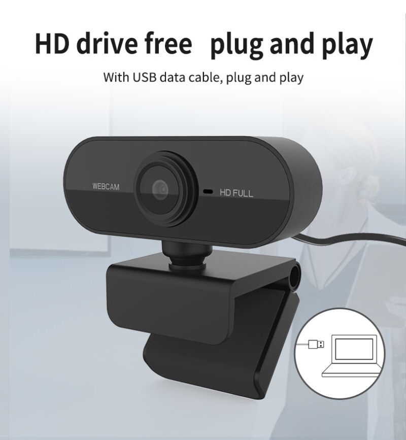 Hd Webcam 1080P Autofocus Webcam Ingebouwde Microfoon Computer Camera Voor Pc Laptop Notebook Video conferentie Live-uitzending