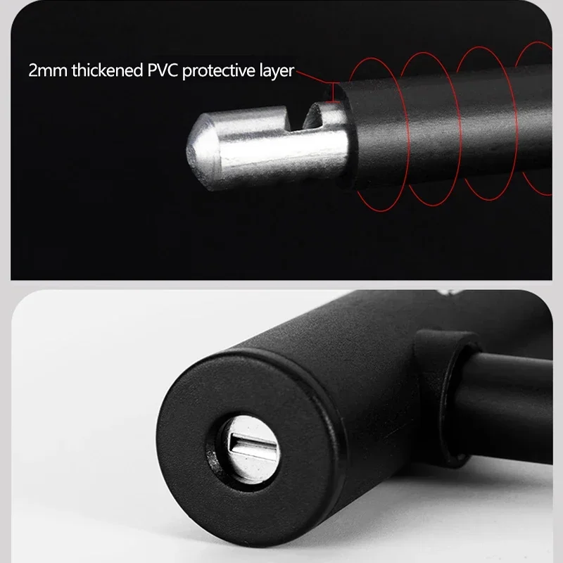 ROCKBROS-Serrures de vélo de style chinois en forme de U, cadenas antivol pour scooter électrique, ensemble de câbles de verrouillage de vélo, accessoires de vélo de route VTT