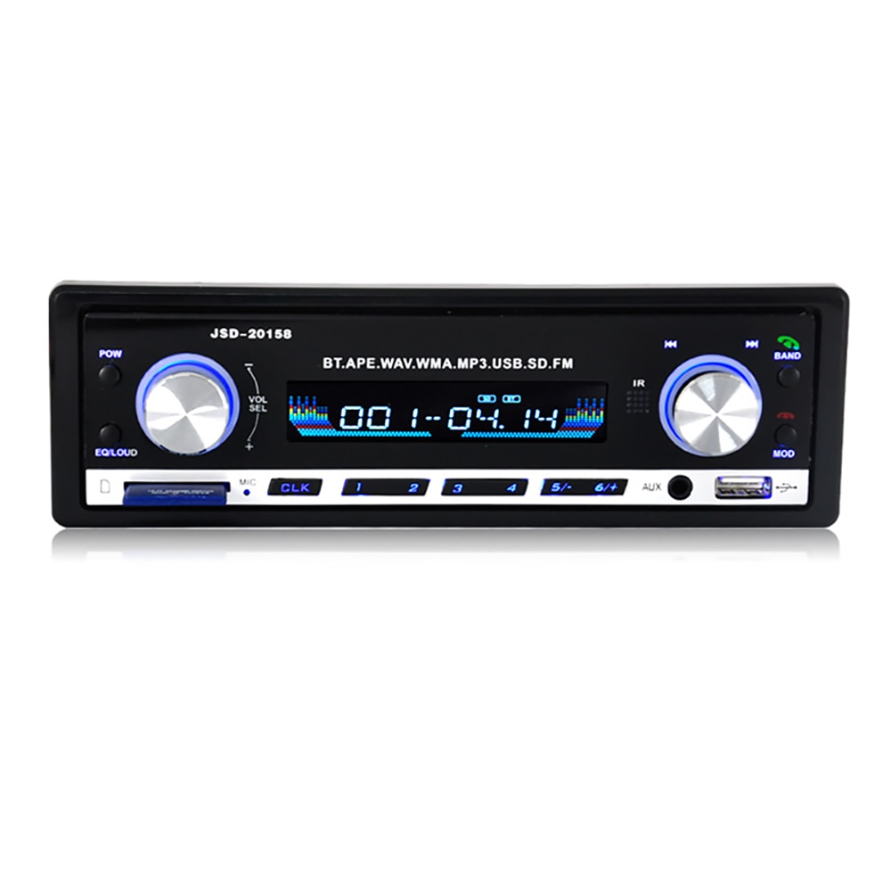 Reproductor Digital estéreo de Radio para coche, con Bluetooth, reproductor MP3 para coche, Radio FM, estéreo, Audio, música, USB/SD con entrada AUX para tablero