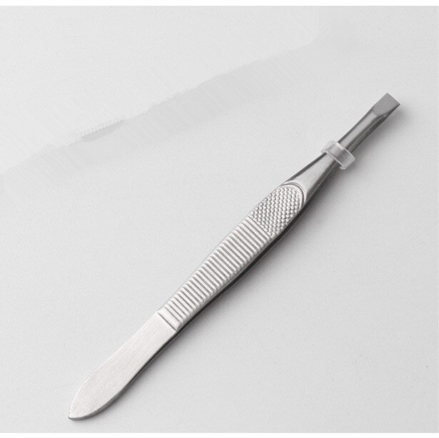 1Pcs Women Eyebrow Tweezer Face Nose Hair Clip Tweezer Remover Stainless Steel Tweezers Shape Tool Eyebrow Tweezers 9cm: B