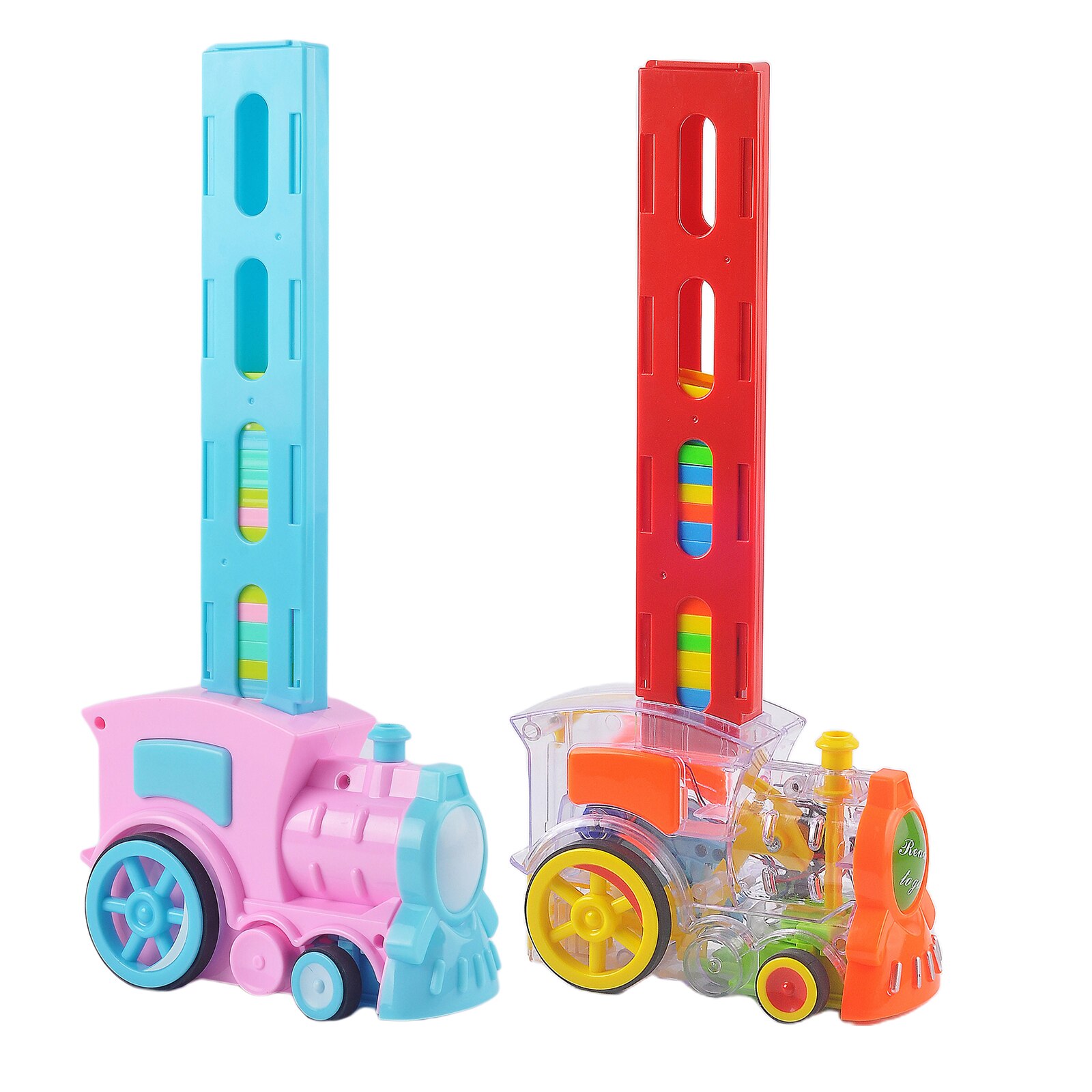 Educatief Automatische Leggen Domino Elektrische Trein Speelgoed Voor