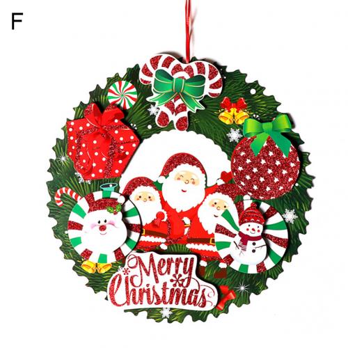 Driedimensionale glitterpapieren slinger winkelcentrum hotel raam kerstdecoratie huisdecoratie nieuwe jaar feestbenodigdheden navidad: F