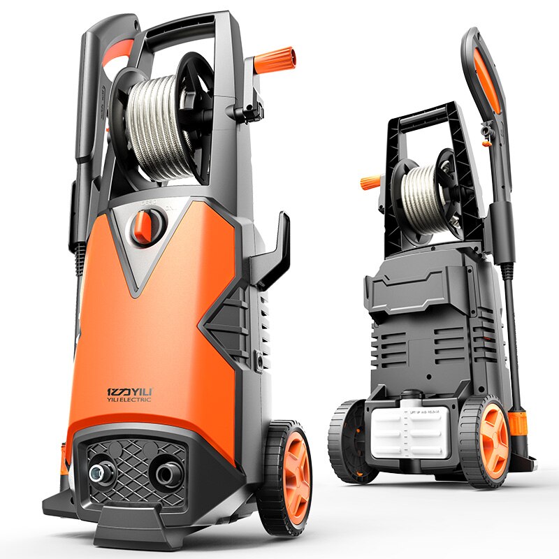 220V 50Hz brushless induction motor high pressure washing machine portable car washer floor cleaning 1800W 100-140bar 6.5LPM