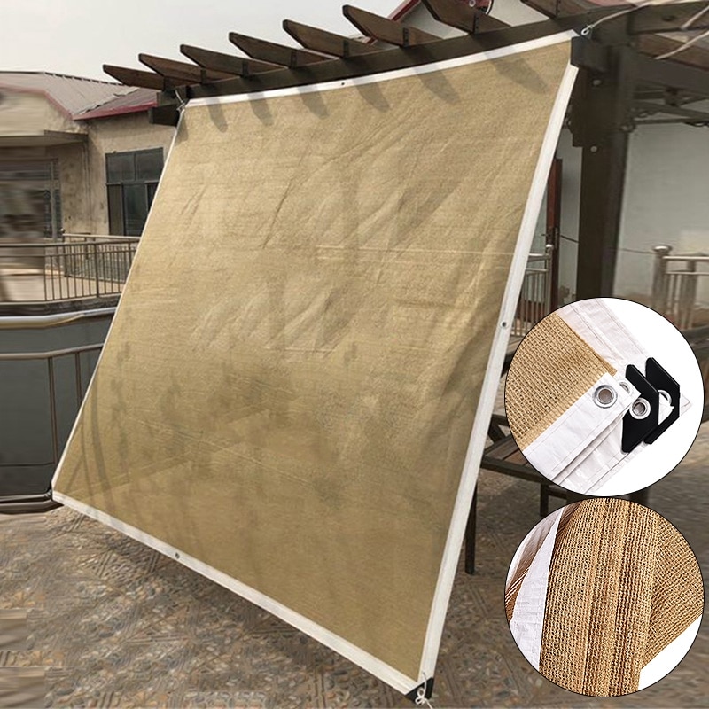 Large Shade Net Outdoor Anti-UV Sun Shade Net Swimming Pool Awnings Sun Garages Canopy Sunscreen Bonsai Succulent Plants Cover