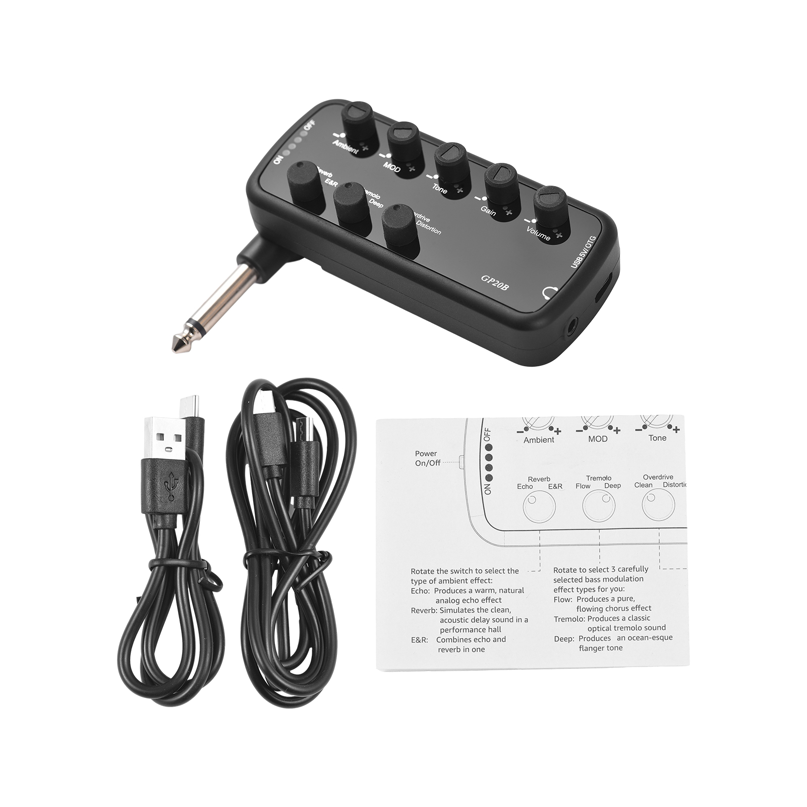 JEAmplifier-Mini ampli électrique portable Plug and Play, TingOTG, statique interne, sauna, téléphone: vert clair