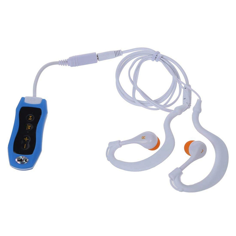 Waterproof IPX8 Clip MP3 Player FM Radio Stereo Sound Swimming Diving Surfing Cycling Sport Music Player With FM