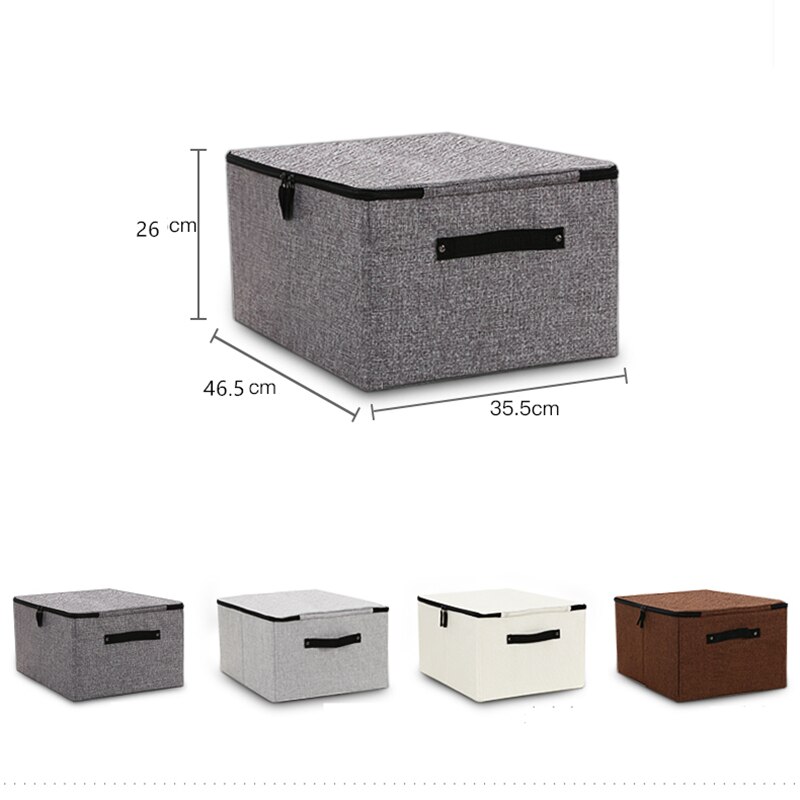Linne bomull kläder arrangör underkläder bh strumpor garderob arrangör garderob förvaringslåda blixtlås underkläder låda låda arrangör