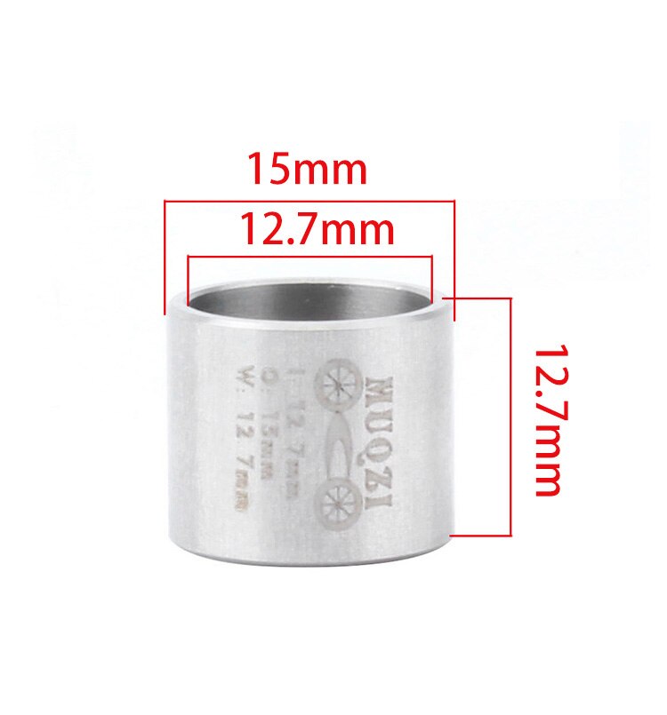 Mountainbike Stoßdämpfer DU Buchse 12.7*15*12,7mm Fahrrad Edelstahl Suspension Zurück Gallen Welle Hülse
