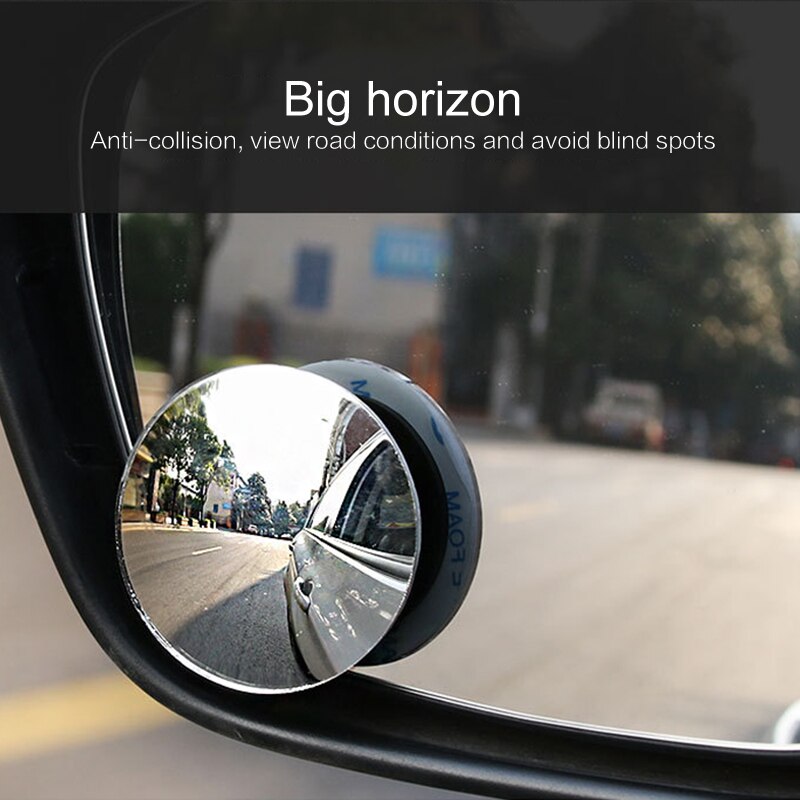 Espejo convexo redondo de gran angular para Conductor de vehículo, accesorios de coche, punto ciego, retrovisor del coche para niñas,