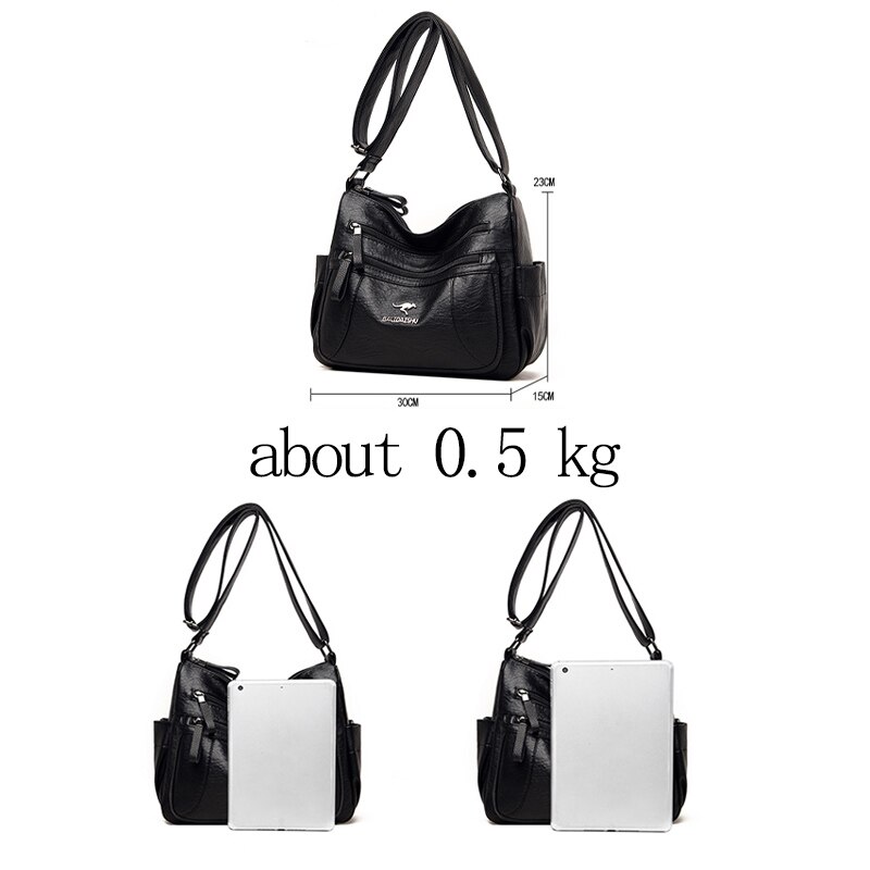 OLD TANG Winter Casual Pu Leather Solid Color Zipper Shoulder Bags for Women Autumn and Winter Brand Crossbody