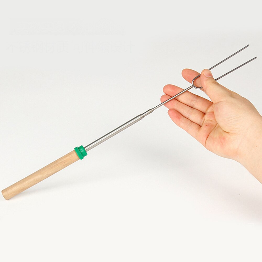 Rvs Bbq Marshmallow Roosteren Sticks Camping Kookgerei Uitbreiding Koffiebrander Telescopische Vorken Voor Kids