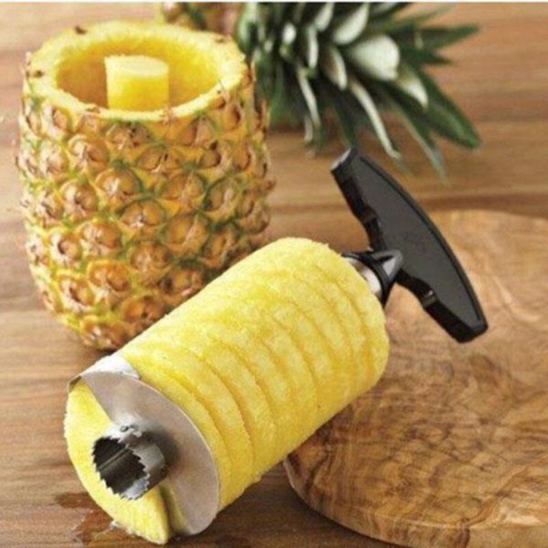 Lätt att skala ananas skärare skalare urkärna skärare i rostfritt stål fruktverktyg köksredskap