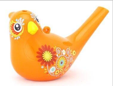 1 Pcs Grappig Bad Speelgoed Creatieve Simulatie Vogel Gesprekken Voeg Water Fluitje Kinderen Baby Zwemmen Speelgoed: Yellow
