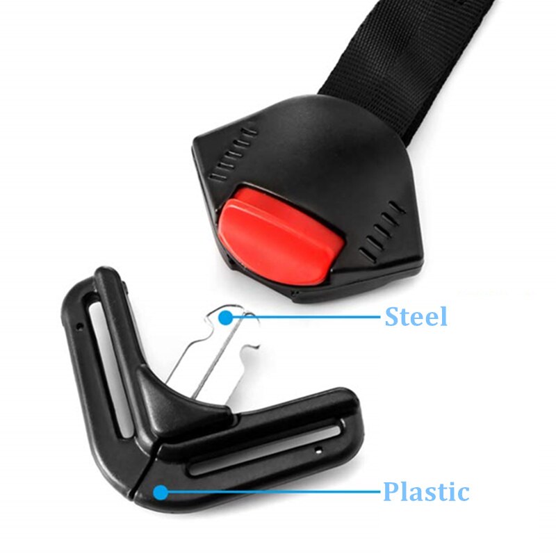 ALWAYSME correa de asiento de coche universal, Conector de cinturón ISOFIX, correa de enganche de coche para asientos de coche infantiles, Correa 3,8 CM de ancho