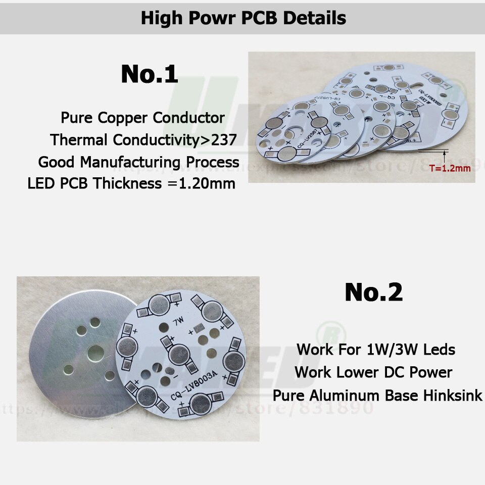 LED PCB 3W 32M verlichting koellichaam lamp palte Voor 1W 3W High Power LED Chips aluminium Bodemplaat Lamp Spotlight Downlight DIY