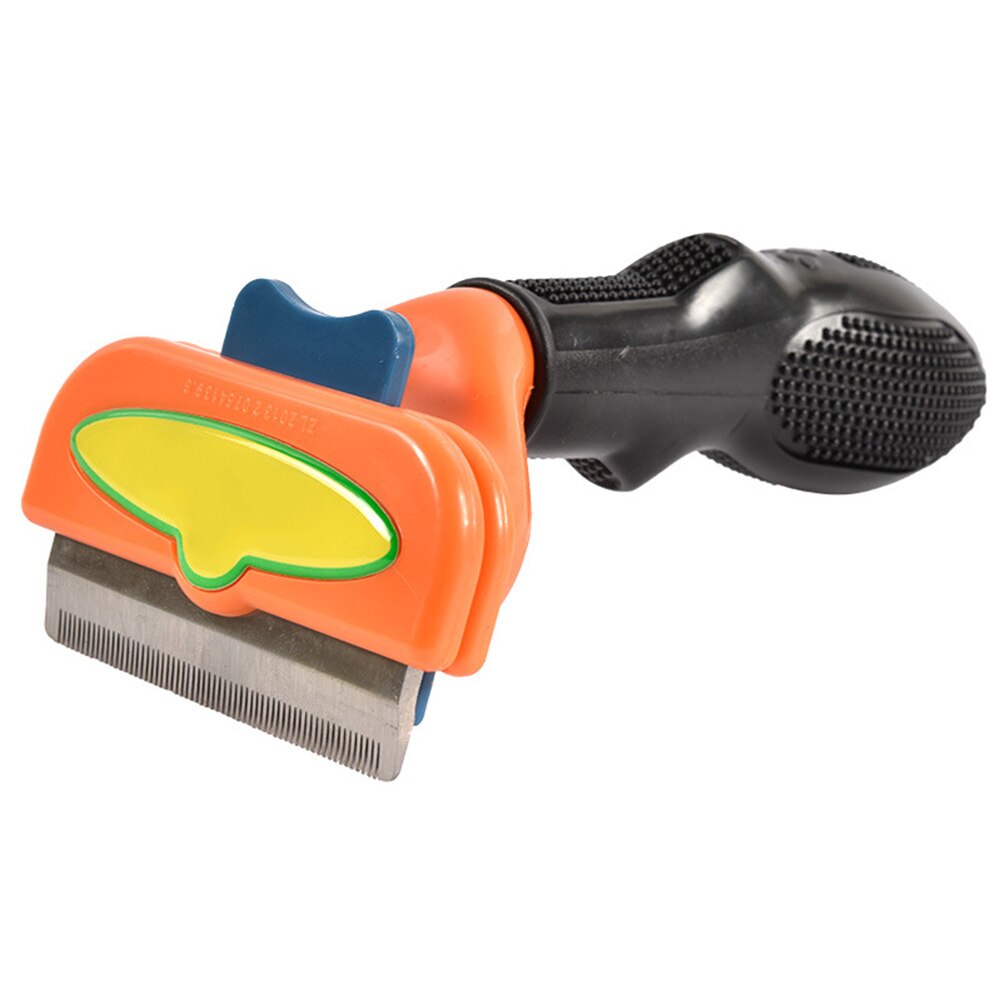 Peine para mascotas, herramienta de arreglo de perros para cepillo para quitar el pelo Manual, peine para mascotas, rastrillo, mango de plástico, peine de aguja densa, peines de masaje: M