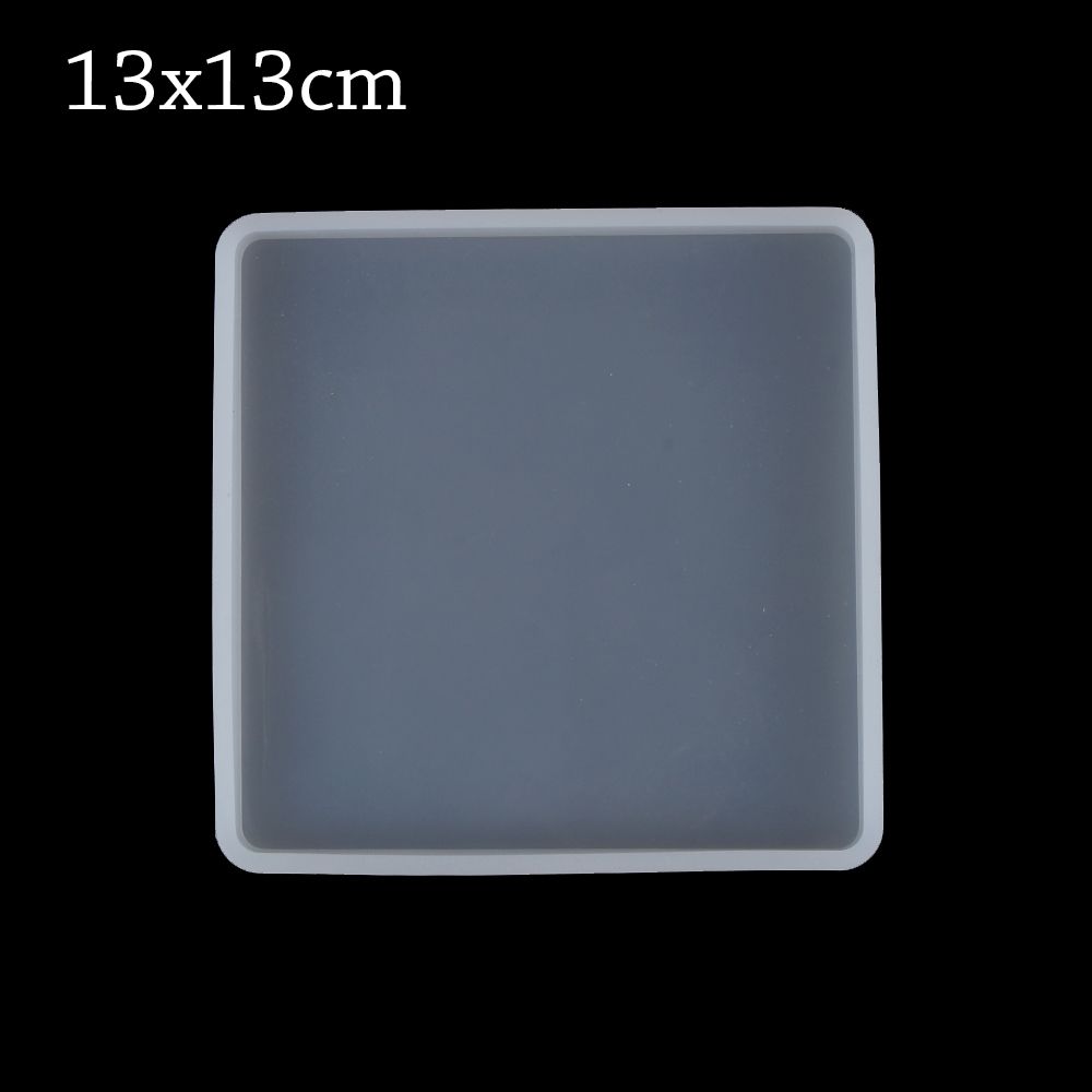 Transparent Fluid Arts Round Petri Dish Silicone Mold Round Coaster Epoxy Resin Art Supplies Make Your Own Coaster Resin Molds: Square-13x13cm