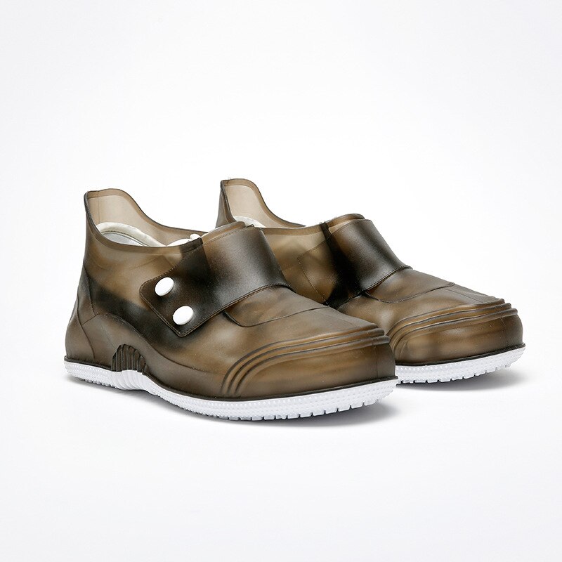Waterdichte Schoenen Cover Voor Mannen Vrouwen 3 Kleuren antislip Regen Schoenen Dekken Schoenen Elastische Herbruikbare Regen Laarzen overschoenen: Gray / 44-45