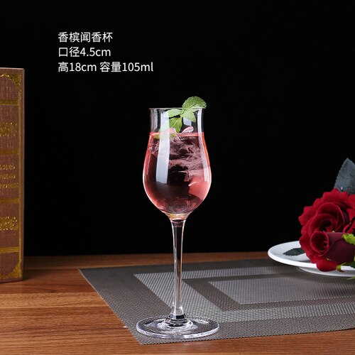 Doble veggglass champagne fløyter beger boble vin tulipan cocktail bryllupsfest glass kopp skåling  lw0316247: Stil k