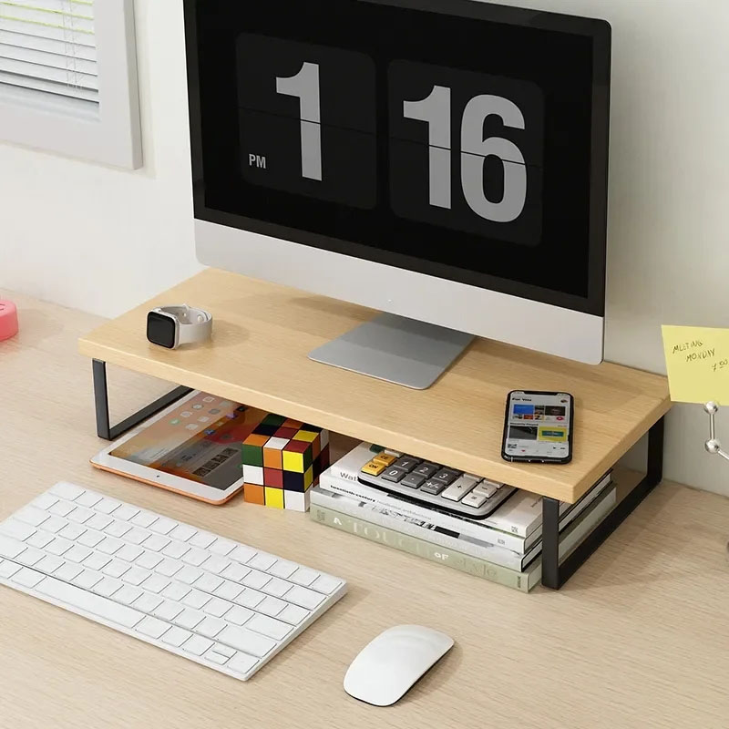 Estante de almacenamiento para teclado, Base de soporte de elevación, mesa de ordenador, organizadores multifunción, estantes organizadores, organización del hogar