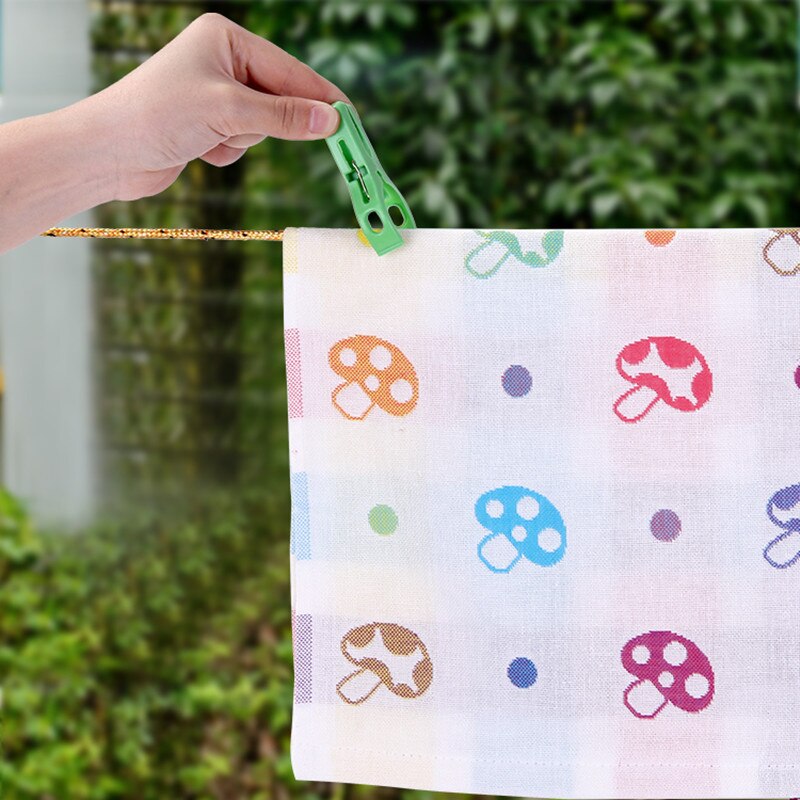 10m Colorful multifunction nylon washing clothes line rope clothesline string travel outdoor necessary tools.