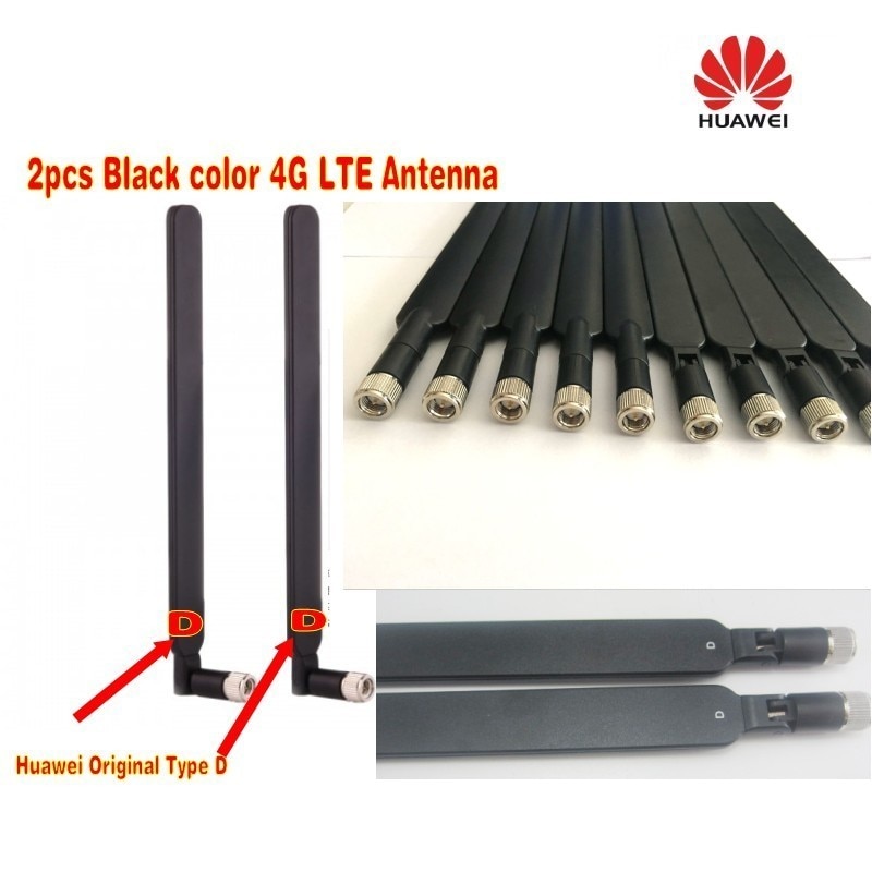 HUAWEI Originais 4G LTE SMA 2x Antena Externa para B315 B310 B525 D-tipo Preto