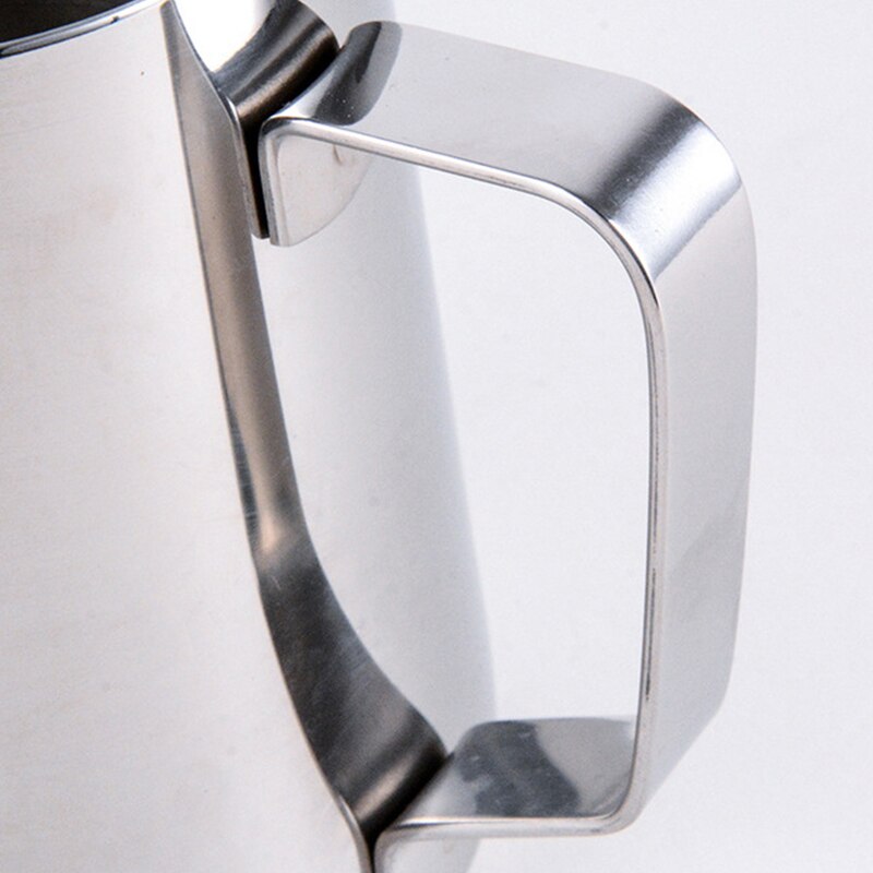 350-1500ml Stainless Steel Frothing Pitcher Pull Flower Cup Coffee Milk Mugs Milk Frother with Scale Latte Art Kitchen Access