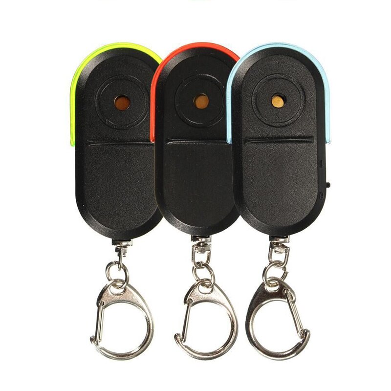 1pc smarta anti-förlorade larm nyckel hitta plånbok telefon lokaliserare nyckelring visselljud med led-ljus mini anti förlorad nyckel hitta sensor