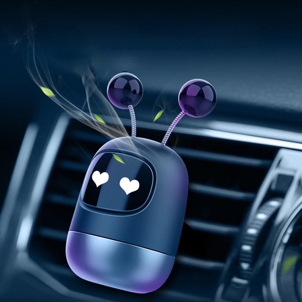 Auto Parfum Luchtverfrisser Leuke Robot Auto Diffuser Effen Aromatherapie Air Vent Luchtverfrisser Voor Auto Interieur Decor Accessoires