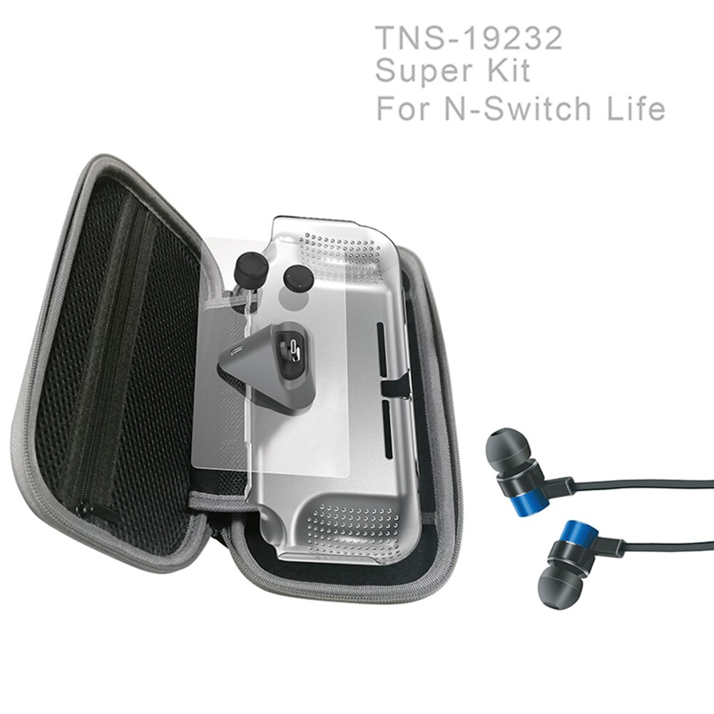 Sac en tissu étui de protection carte de sac d'alcool pour essuyer le tissu de Film et ainsi de suite pour Nintendo Switch Lite 12 en 1 Kit