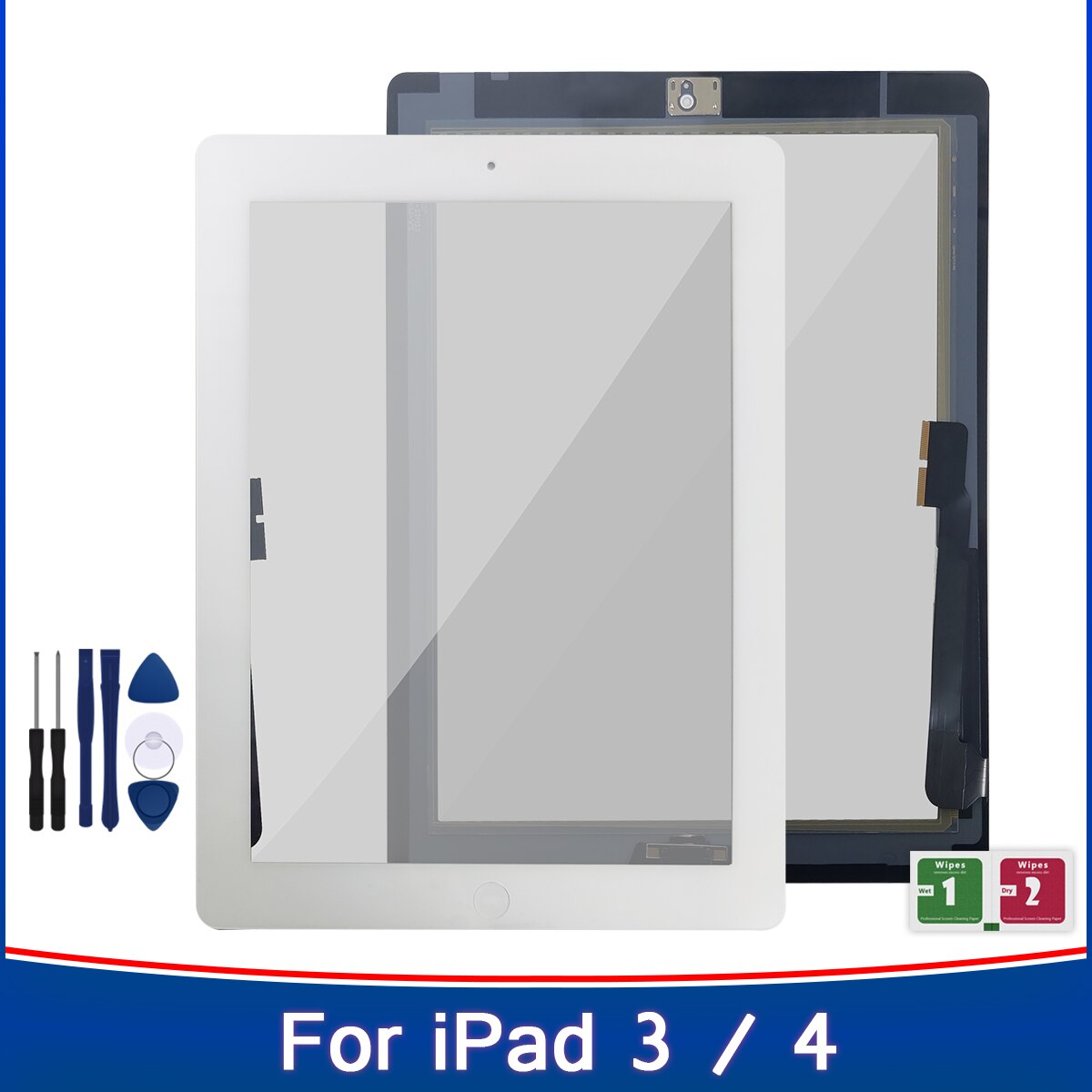 Touch Screen Panel For iPad 3 4 iPad3 iPad4 A1416 A1430 A1403 A1458 A1459 A1460 ToucnScreen Digitizer Sensors Glass repair