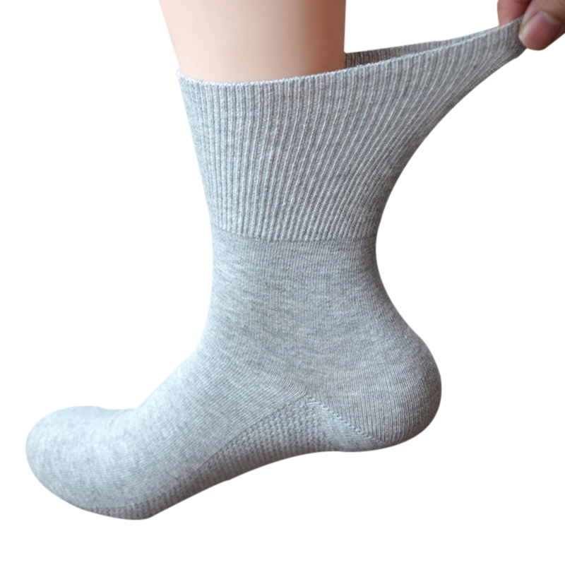 Diabeettiset sukat diabeetikoille hypertensiiviset potilaat ehkäisevät suonikohjuja unisex löysä suu sukka bambu puuvilla materiaali 0052
